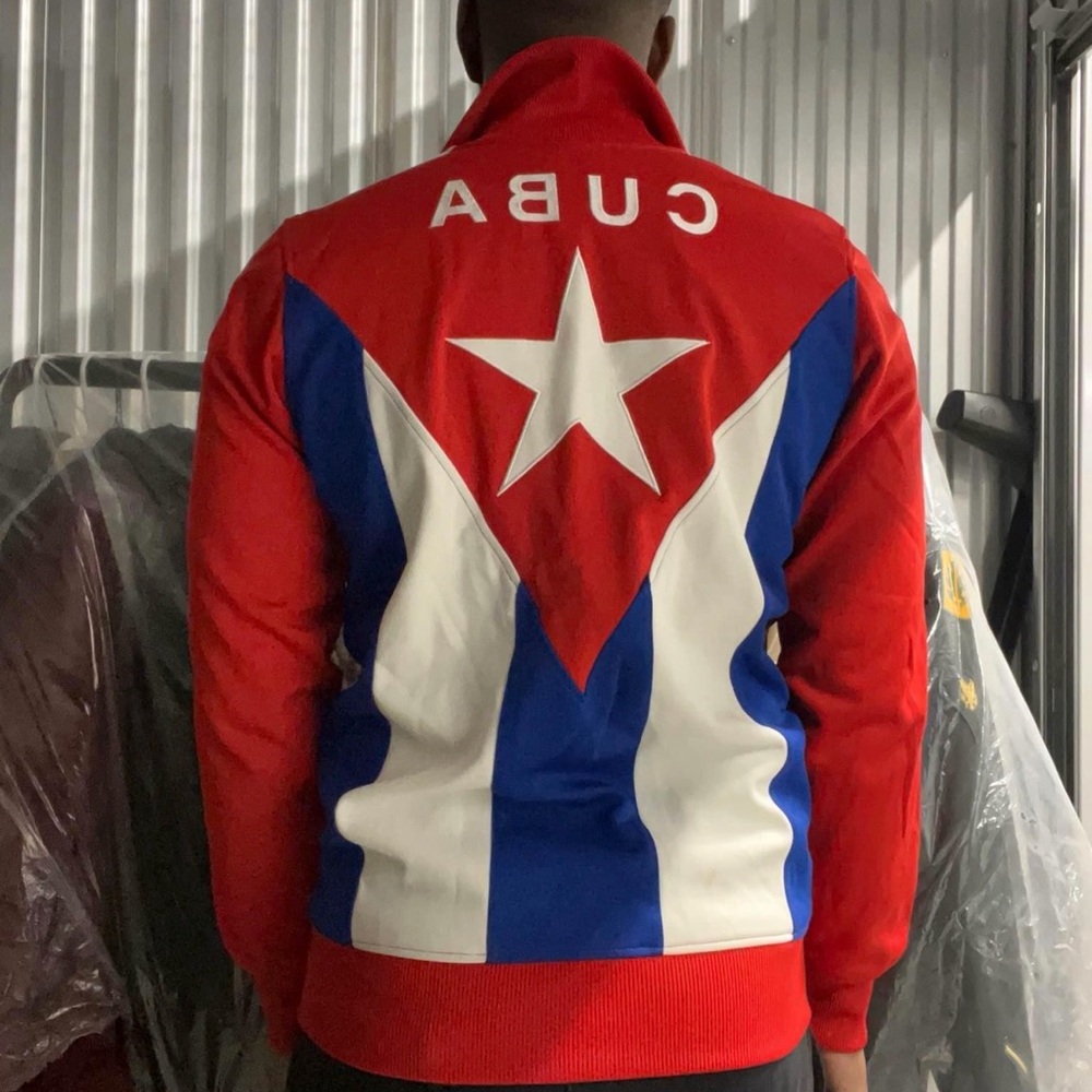 adidas Red and White Men's Performance Jacket